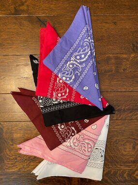 SET OF 6 BANDANNAS